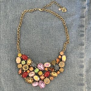 Betsey Johnson Multicolor Gem Necklace
